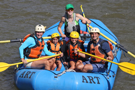 Family enjoying a relaxed boat trip on the Arkansas River near the Royal Gorge and Salida, Colorado. Specializing in Family Reunions, Wilderness Tours, and Fun Filled Family Float Trips.