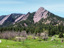 boulder's flatirons, Boulder, Colorado, The CVD