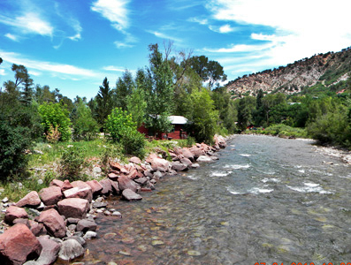 BRB Crystal River Resort Cabins along the Crystal River, Colorado, the cvd BRB Crystal River Resort Cabins along the Crystal River, Colorado, the cvd
