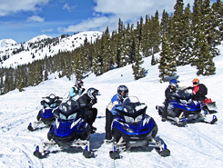 Snowmobiling near Lodge, Buffalo Lodge & Rocky Mountain Lodge, Grand Lake Colorado, The CVD