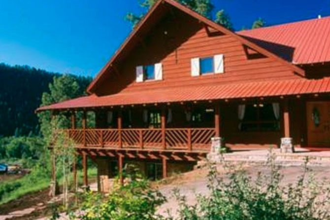 A Colorado Trails Ranch Cabin that is part of a guest ranch located in Durango, Colorado