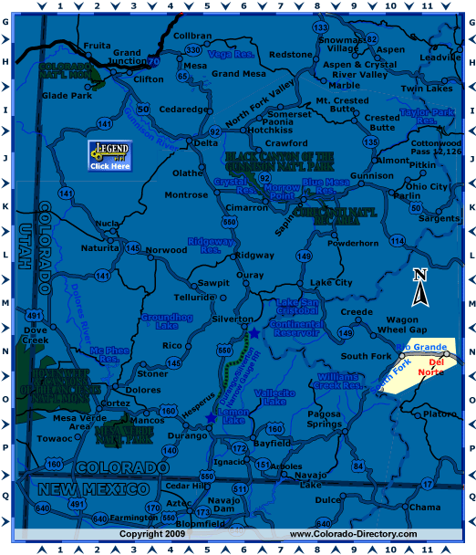 Southwest, Colorado Map, The CVD