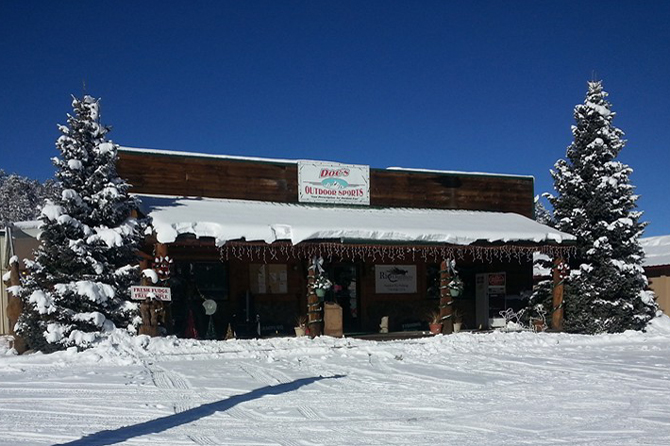 Front of Docs Outdoor Sports & Ski Rentals in South Fork Colorado. Colorado Fishing and Hunting Licenses Sold. Minutes to Wolf Creek Ski: Ski and Snowboard Rentals.