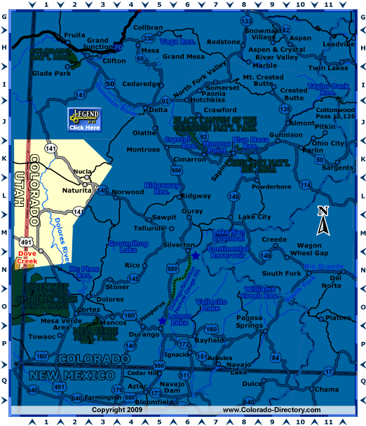 Southwest, Colorado Map, The CVD