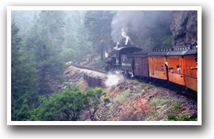 Durango Silverton narrow gauge railroad, Colorado