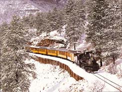 durango narrow silverton railroad gauge museum winter cascade rides canyon train colorado