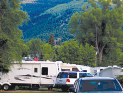 rv campground cabins elkhorn rig motorhome friendly pop big colorado