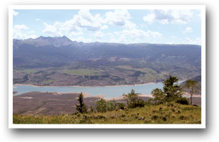 View of Green Mountain Reservoir near Heeney, Kremmling and Parshall, Colorado