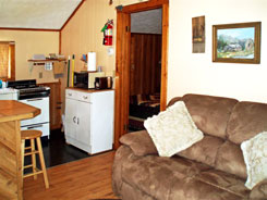 interior of cabin #12