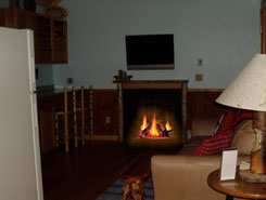 fireplace of cabin #3