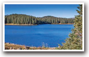 Lake view near the Grand Mesa area in Colorado