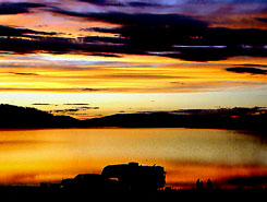 Sunset over Groundhog Lake, Colorado, The CVD