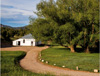 Road to cozy cottage at Hillside Cottages in Westcliffe, Colorado.