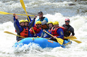 Whitewater Rafting down Clear Creek near Idaho Springs and Denver, Colorado.