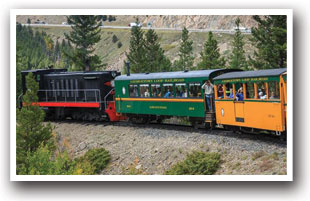 Train ride on the Georgetown loop, Colorado