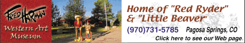 Fred Harman Museum banner