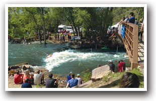 Lyons Whitewater Park on the St. Vrain River, Colorado