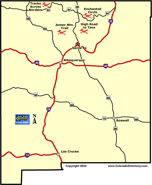 New Mexico Scenic Byways Map