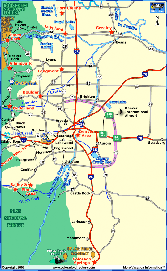map denver colorado towns within one hour drive of denver area colorado map denver colorado towns within one hour drive of denver area colorado