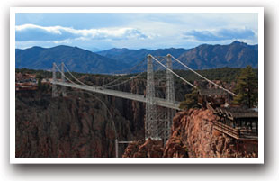 View of the Royal Gorge, Colorado looking southwest from the north side