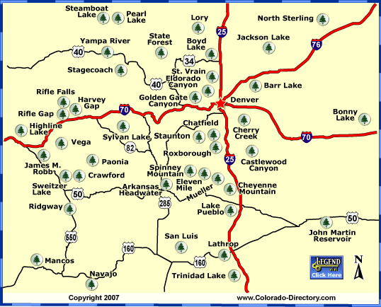 Colorado State Parks Map Colorado State Parks Map