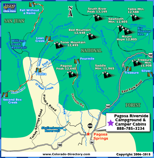 Pagosa+springs+map