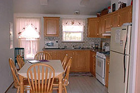 Kitchen at Melody Lodge Cabins near Summit County and Kremmling, Colorado