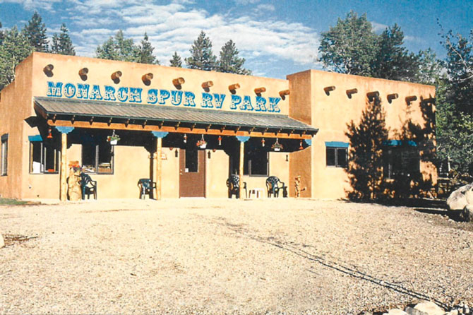 Monarch Spur Cabins RV park and campground in San Isabel National Forest, near Salida, Colorado