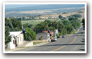 Main road through Norwood, Colorado