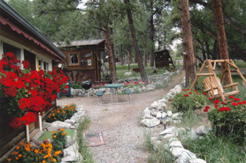 Connie's Mountain Orchid Cabin path, Colorado