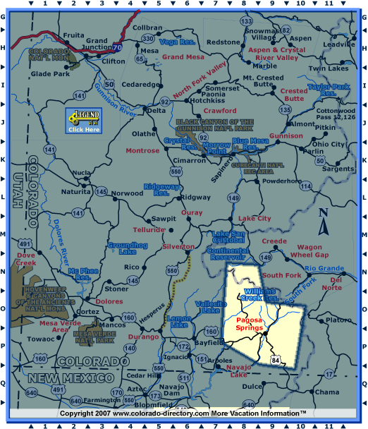 Colorado Maps, Southwest Region, The CVD