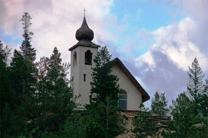 Mountain Chapel at Peaceful Valley Resort near Lyons, Colorado