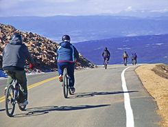 Biking on Pikes Peak, Colorado, The CVD