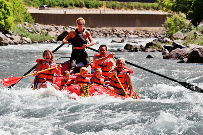Rafting with Colorado Adventure Center in Glenwood Springs Colorado
