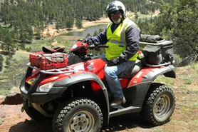 Man on ATV at Rockhound ATV: Torus Guided in the Pikes Peak Area, Colorado