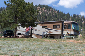 RV sight at Rocky Top Motel, RV Park and Campground in the Pikes Peak Area of Colorado