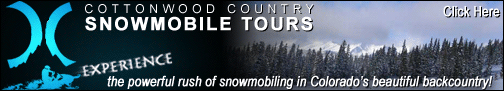 Snowmobile Tours, Buena Vista Colorado, the CVD