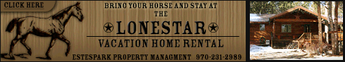 click here for Estes Park Vacation Homes, Colorado, The CVD