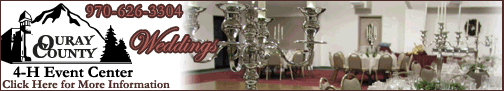 Click here for Weddings near Ouray & Montrose, Colorado