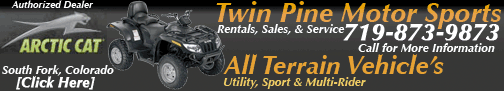 click here for ATV, Jeep & Snowmobile Rentals, South Fork, Colorado