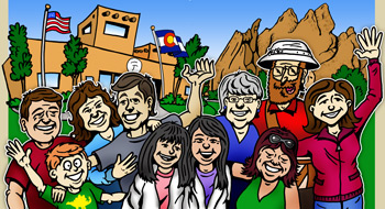 Colorado groups and family reunions illustration
