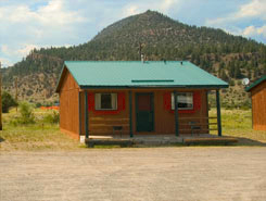 A cabin at South Fork Lodge, Cabins & RV Park, in the South Fork Area of Colorado