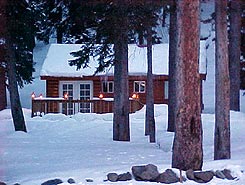 Spruce Lodge in Winter
