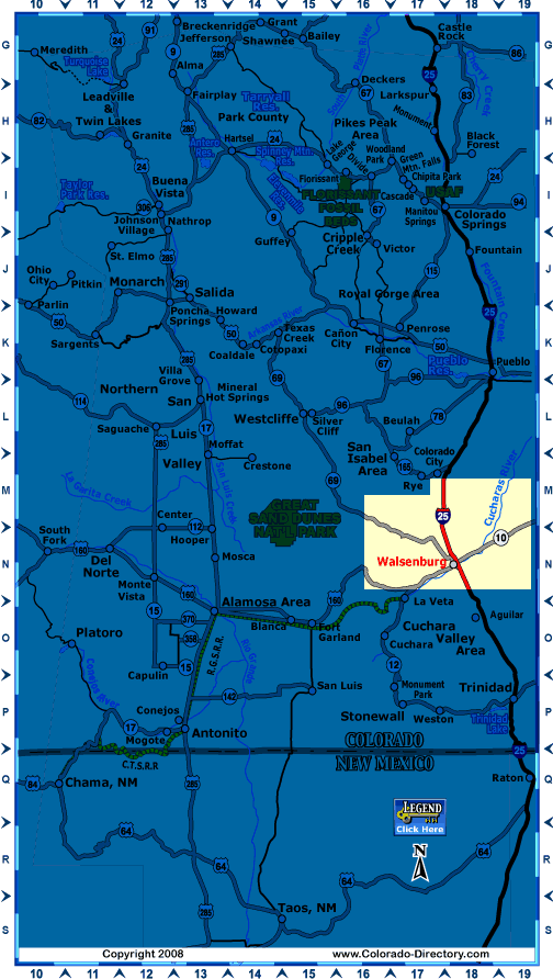 South Central, Colorado Map, The CVD
