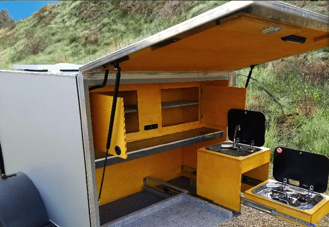 Into the Wild Expedition Rentals off road trailer with kitchen, The Colorado Vacation Directory