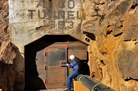 A tunnel entrance of Argo Gold Mill. Explore a treaseure trove of Colorado heritage at the Argo Gold Mill Museum in Denver Mountain Area, Colorado.