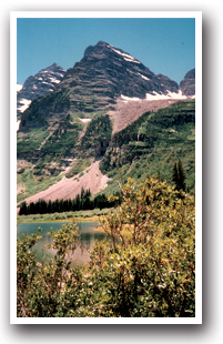 The Maroon Bells near Aspen, Colorado