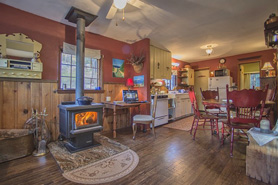 Inside Tashi Cabin at Buckeye Cabins near Leadville, Colorado