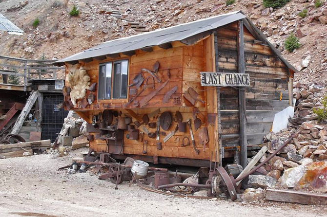 1891 Silver Camp at Last Chance Mine in Creede, Colorado.