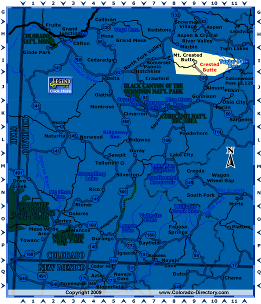 Southwest Colorado Map